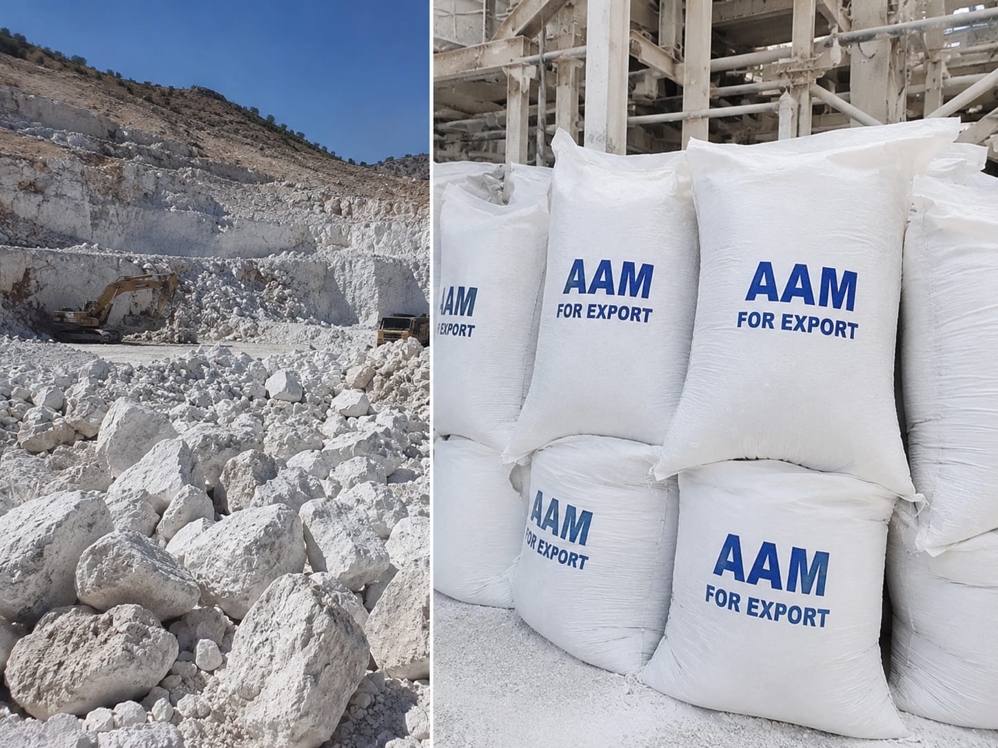 Natural Calcium Carbonate (CaCO₃)